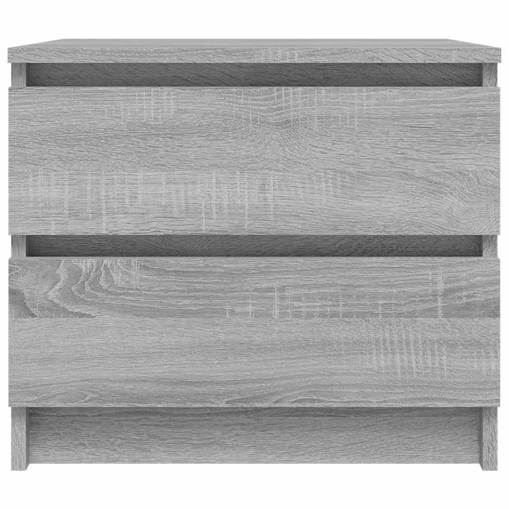 vidaXL Κομοδίνο Γκρι Sonoma 50 x 39 x 43,5 εκ. από Επεξεργασμένο Ξύλο