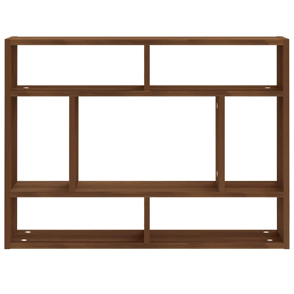 vidaXL Ραφιέρα Τοίχου Καφέ Δρυς 75x16x55 εκ. από Επεξεργασμένο Ξύλο