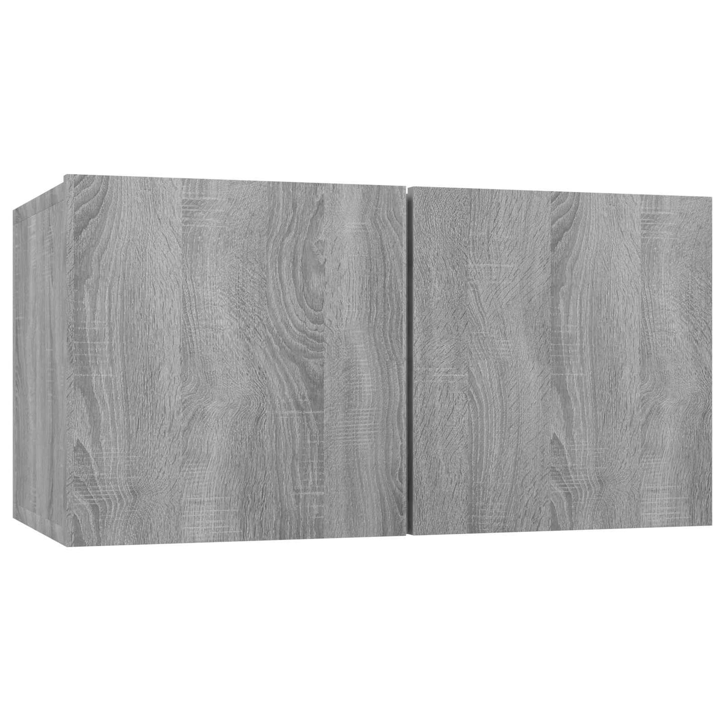 vidaXL Έπιπλα Τηλεόρασης Κρεμαστά 2 τεμ. Γκρι 60x30x30 εκ. Επεξ. Ξύλο