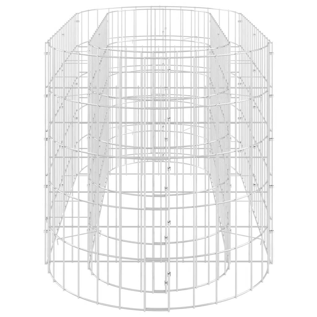 vidaXL Συρματοκιβώτιο-Γλάστρα Υπερυψωμένη 120x50x50 εκ. Γαλβαν. Ατσάλι