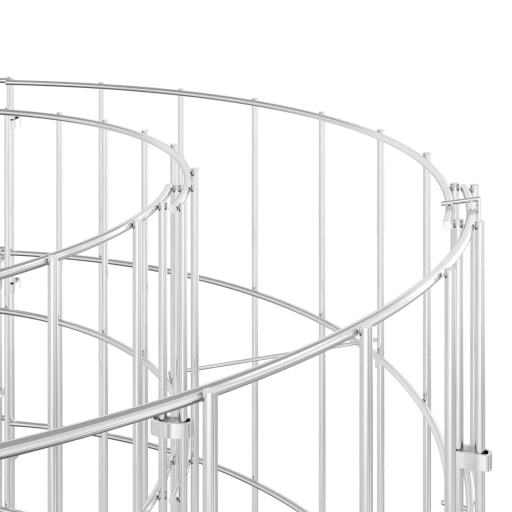 vidaXL Συρματοκιβώτιο-Γλάστρα Υπερυψωμένη 330x50x50 εκ. Γαλβαν. Ατσάλι