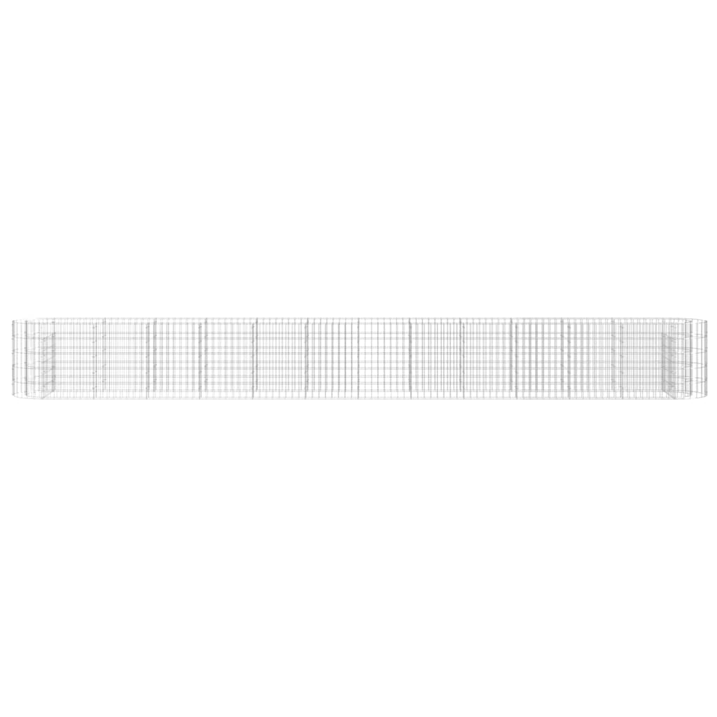 vidaXL Συρματοκιβώτιο-Γλάστρα Υπερυψωμένη 470x50x50 εκ. Γαλβαν. Ατσάλι