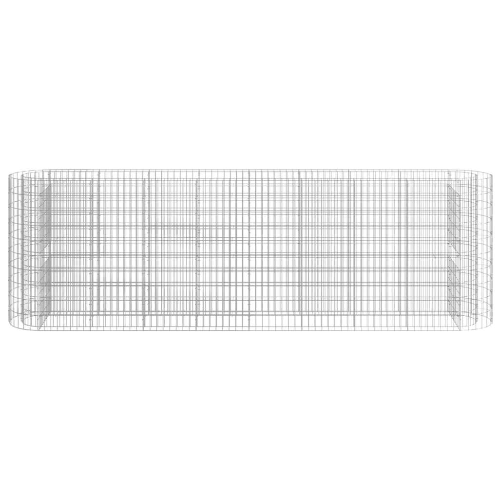 vidaXL Συρματοκιβώτιο-Γλάστρα Υπερυψωμένη 330x50x100 εκ Γαλβαν. Ατσάλι