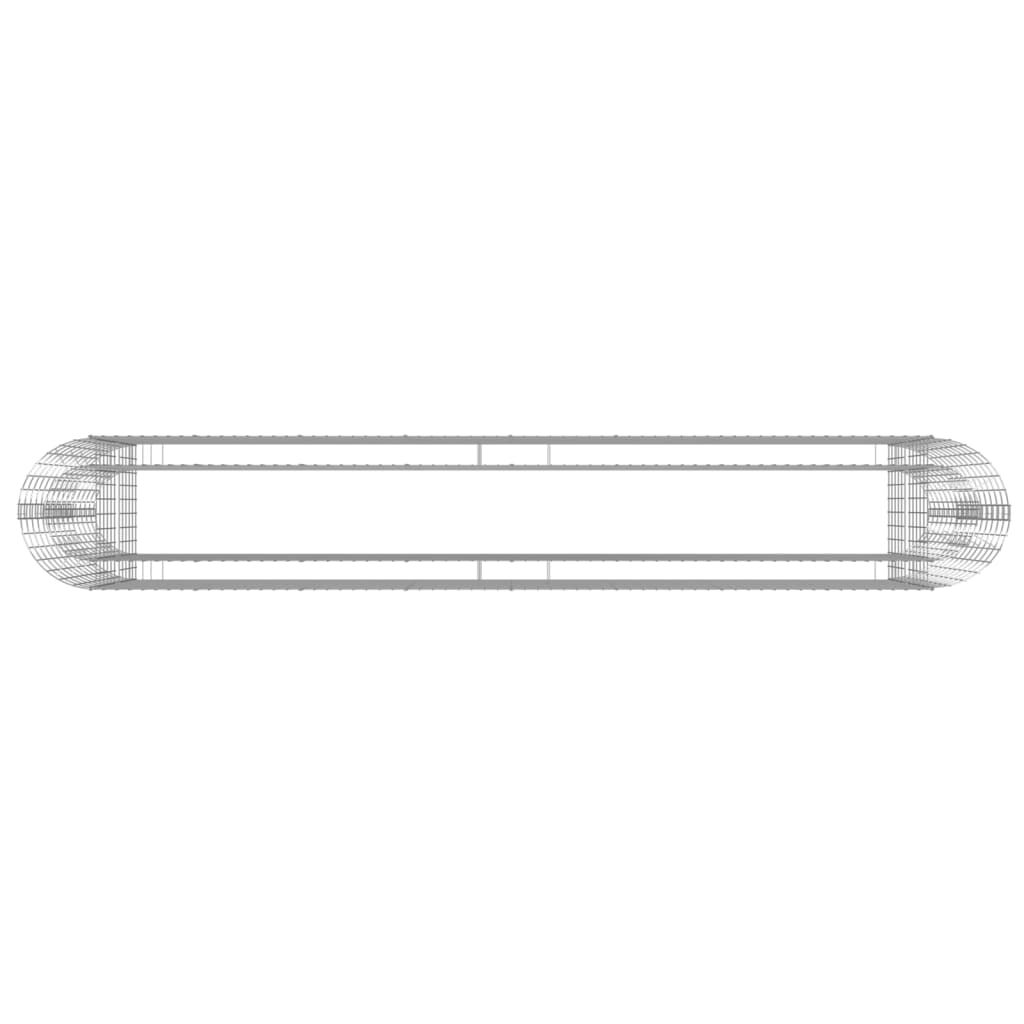 vidaXL Συρματοκιβώτιο-Γλάστρα Υπερυψωμένη 330x50x100 εκ Γαλβαν. Ατσάλι