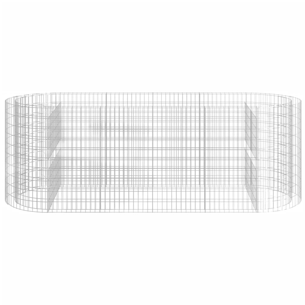 vidaXL Συρματοκιβώτιο-Γλάστρα Υπερυψωμένη 300x100x100 εκ Γαλβ. Ατσάλι