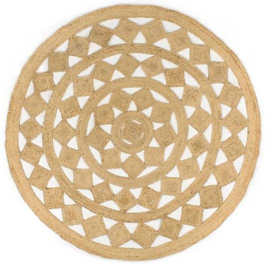 vidaXL Χαλί Χειροποίητο Πλεκτό 180 εκ. από Γιούτα