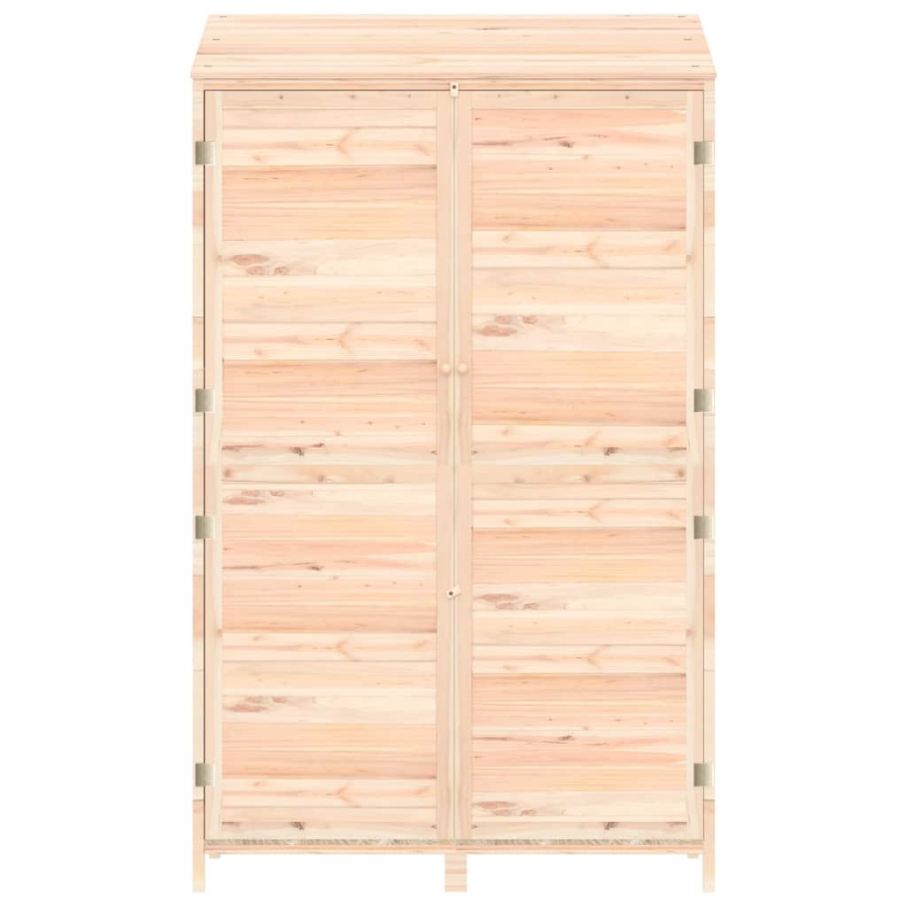 vidaXL Αποθήκη Κήπου 102 x 52 x 174,5 εκ. από Μασίφ Ξύλο Ελάτης