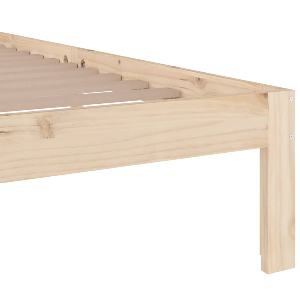 vidaXL Πλαίσιο Κρεβατιού 150 x 200 εκ. Μασίφ Ξύλο King Size