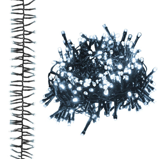 vidaXL Φωτάκια Cluster με 1000 LED Ψυχρό Λευκό 11 μ. από PVC