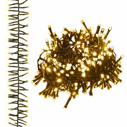 vidaXL Φωτάκια Cluster με 3000 LED Θερμό Λευκό 23 μ. από PVC