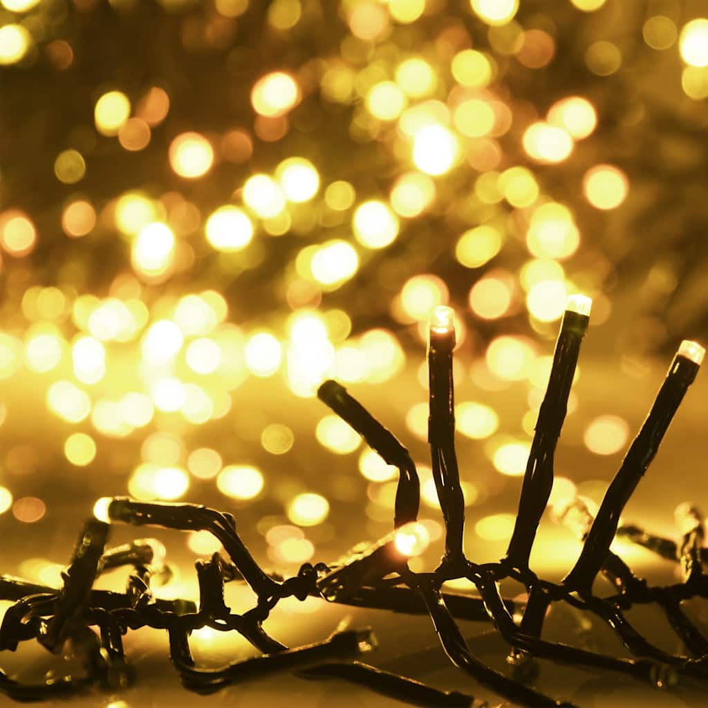 vidaXL Φωτάκια Cluster με 3000 LED Θερμό Λευκό 23 μ. από PVC