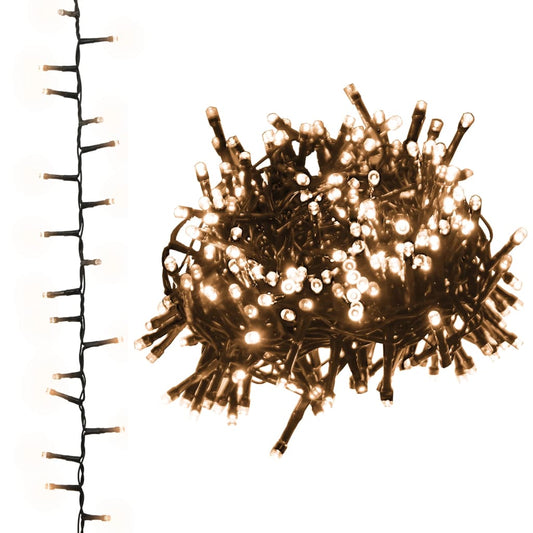 vidaXL Φωτάκια Compact με 3000 LED Θερμό Λευκό 65 μ. από PVC