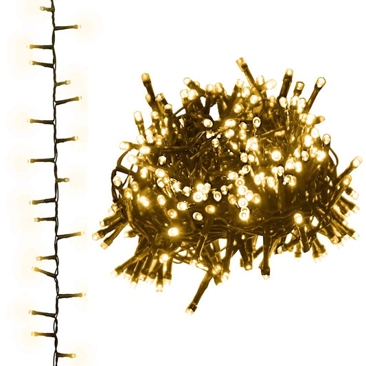 vidaXL Φωτάκια Compact με 3000 LED Θερμό Λευκό 65 μ. από PVC