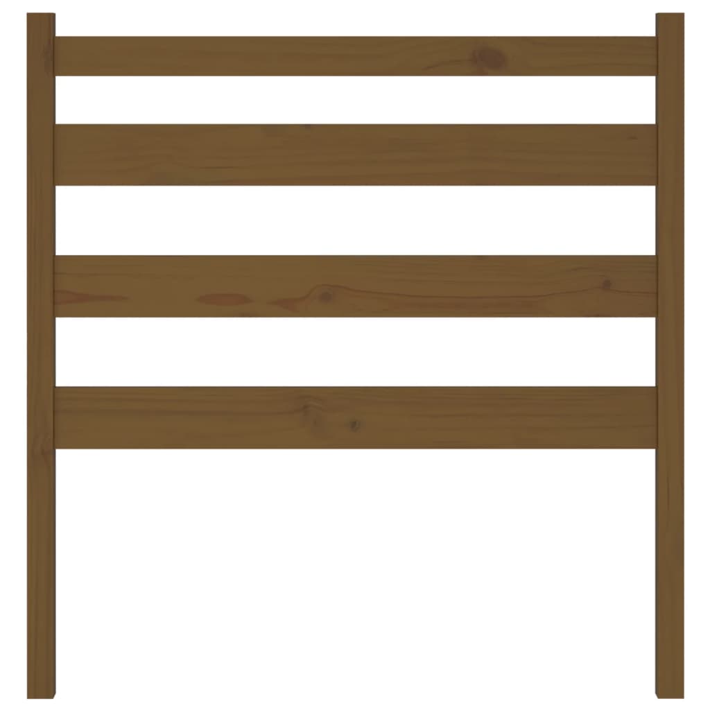 vidaXL Κεφαλάρι Κρεβατιού Μελί 81 x 4 x 100 εκ. από Μασίφ Ξύλο Πεύκου