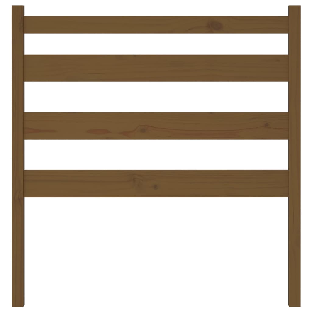 vidaXL Κεφαλάρι Κρεβατιού Μελί 96 x 4 x 100 εκ. από Μασίφ Ξύλο Πεύκου