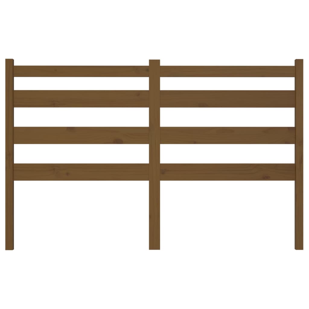 vidaXL Κεφαλάρι Κρεβατιού Μελί 206 x 4 x 100 εκ. από Μασίφ Ξύλο Πεύκου