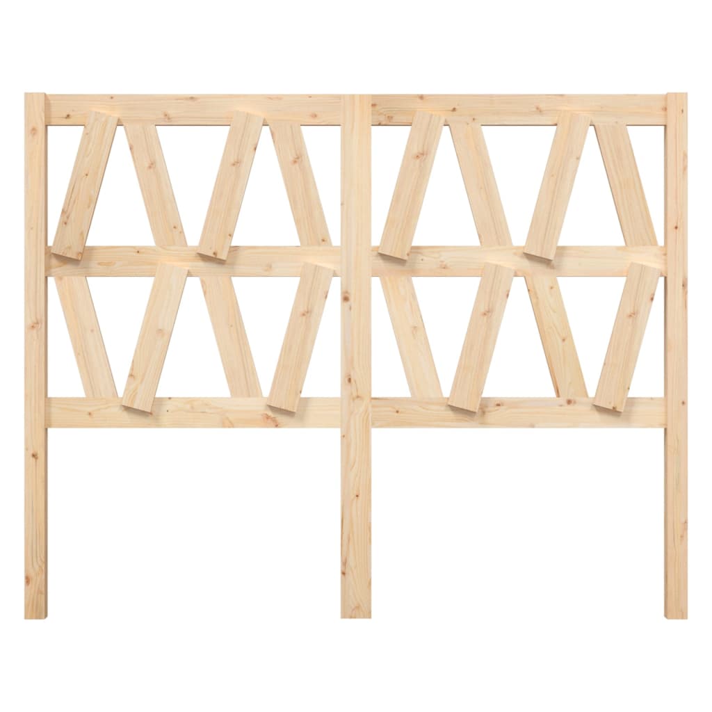 vidaXL Κεφαλάρι Κρεβατιού 126 x 4 x 100 εκ. από Μασίφ Ξύλο Πεύκου