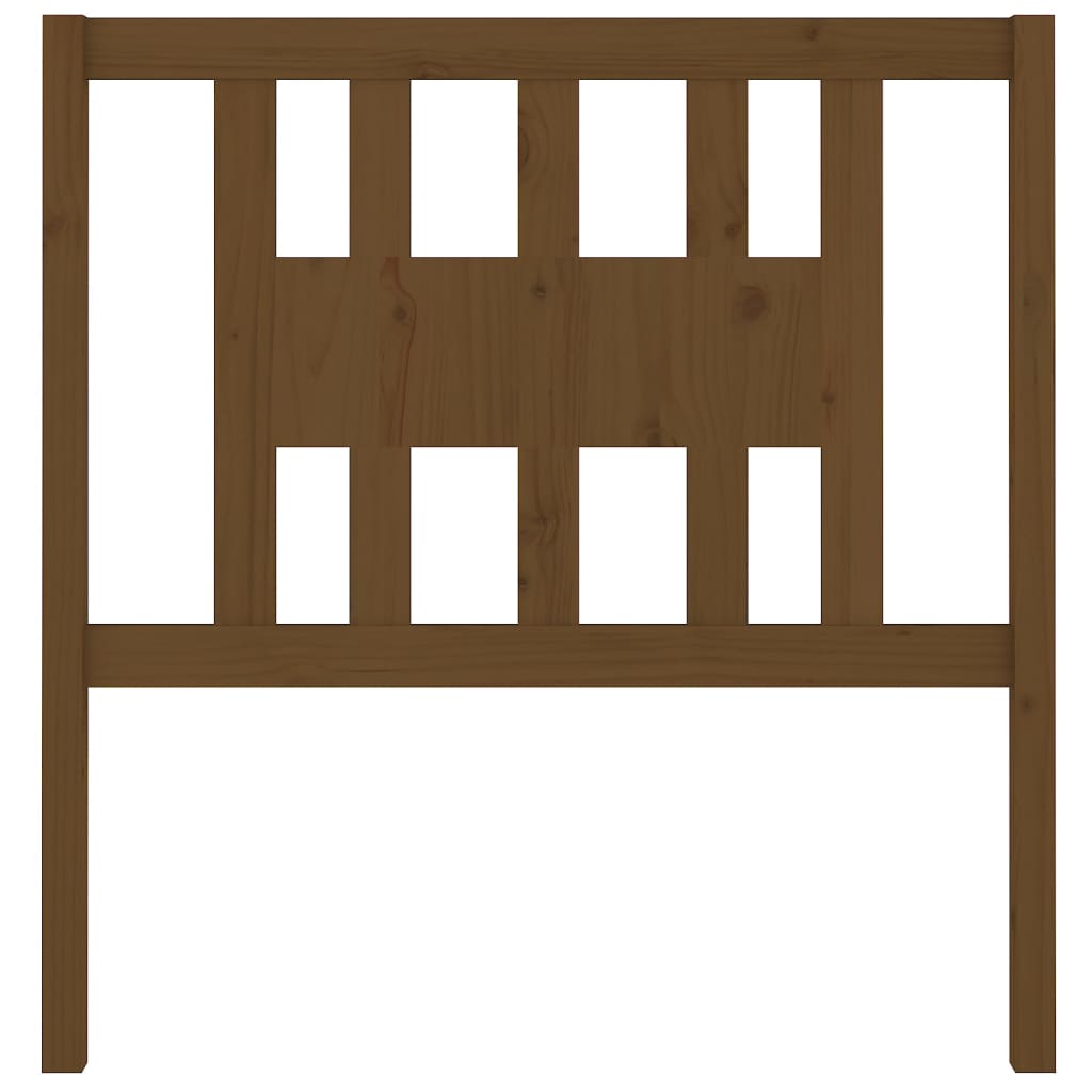 vidaXL Κεφαλάρι Καφέ Μελί 106x4x100 εκ. Μασίφ Ξύλο Πεύκου