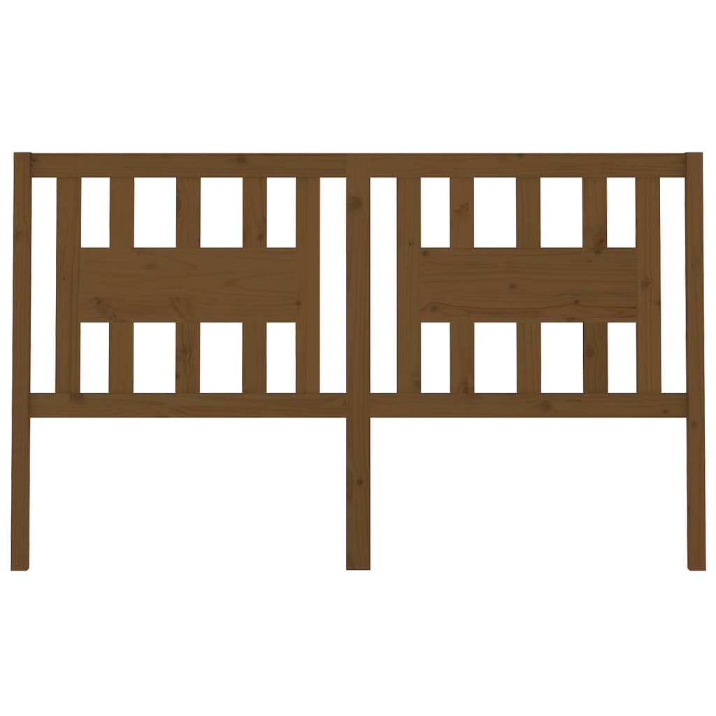 vidaXL Κεφαλάρι Καφέ 126 x 4 x 100 εκ. από Μασίφ Ξύλο Πεύκου