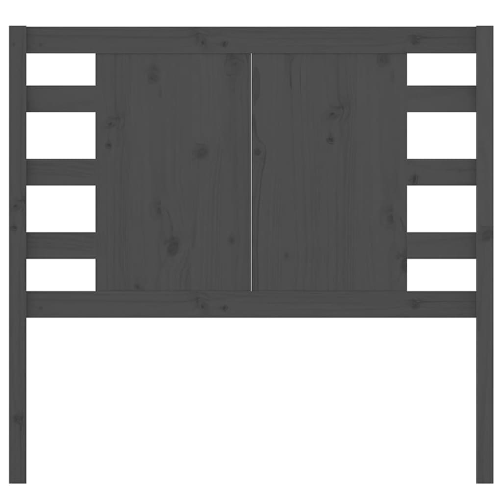 vidaXL Κεφαλάρι Γκρι 106 x 4 x 100 εκ. από Μασίφ Ξύλο Πεύκου