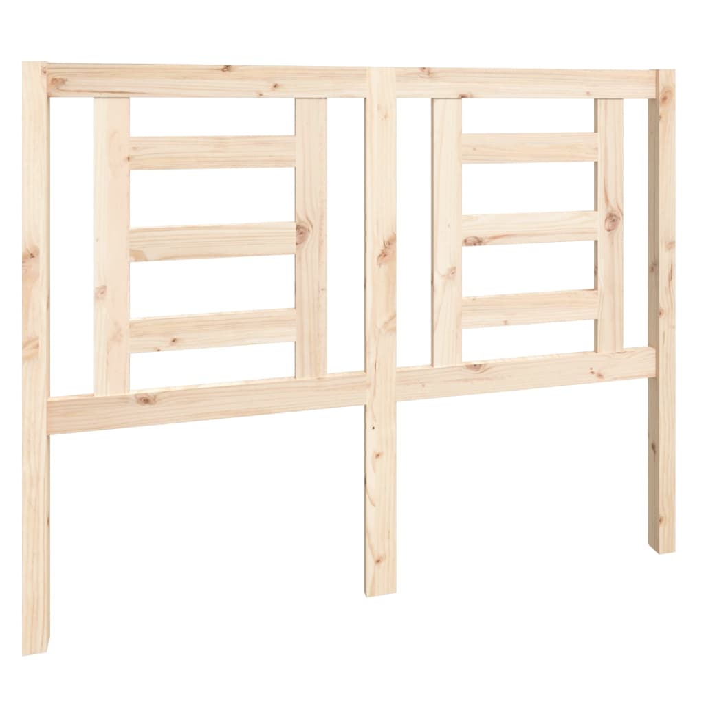 vidaXL Κεφαλάρι Κρεβατιού 126 x 4 x 100 εκ. από Μασίφ Ξύλο Πεύκου