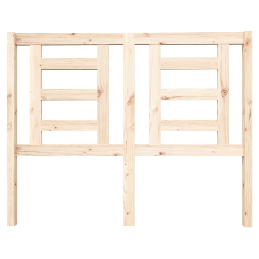 vidaXL Κεφαλάρι Κρεβατιού 126 x 4 x 100 εκ. από Μασίφ Ξύλο Πεύκου