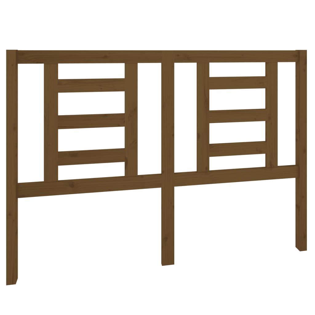 vidaXL Κεφαλάρι Κρεβατιού Μελί 141 x 4 x 100 εκ. από Μασίφ Ξύλο Πεύκου