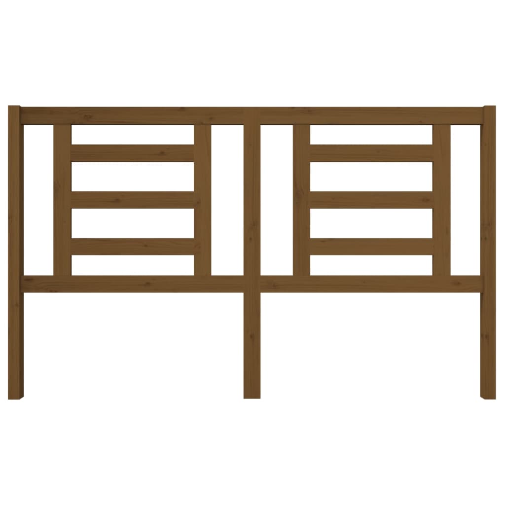 vidaXL Κεφαλάρι Κρεβατιού Μελί 166 x 4 x 100 εκ. από Μασίφ Ξύλο Πεύκου