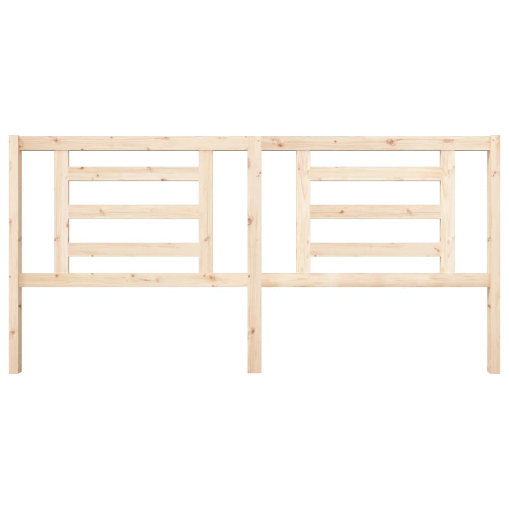 vidaXL Κεφαλάρι Κρεβατιού 206 x 4 x 100 εκ. από Μασίφ Ξύλο Πεύκου