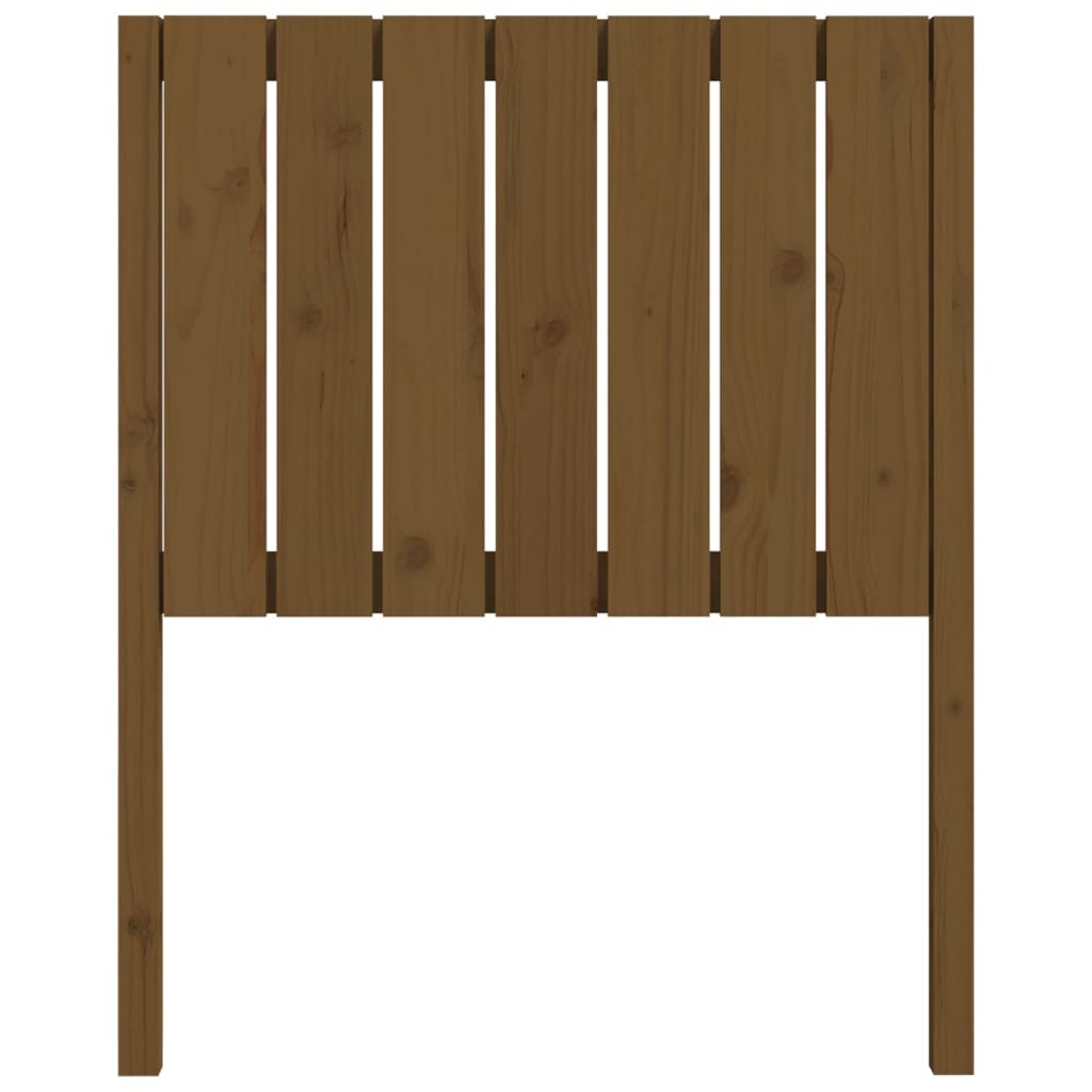 vidaXL Κεφαλάρι Κρεβατιού Μελί 80,5 x 4 x 100 εκ. Μασίφ Ξύλο Πεύκου