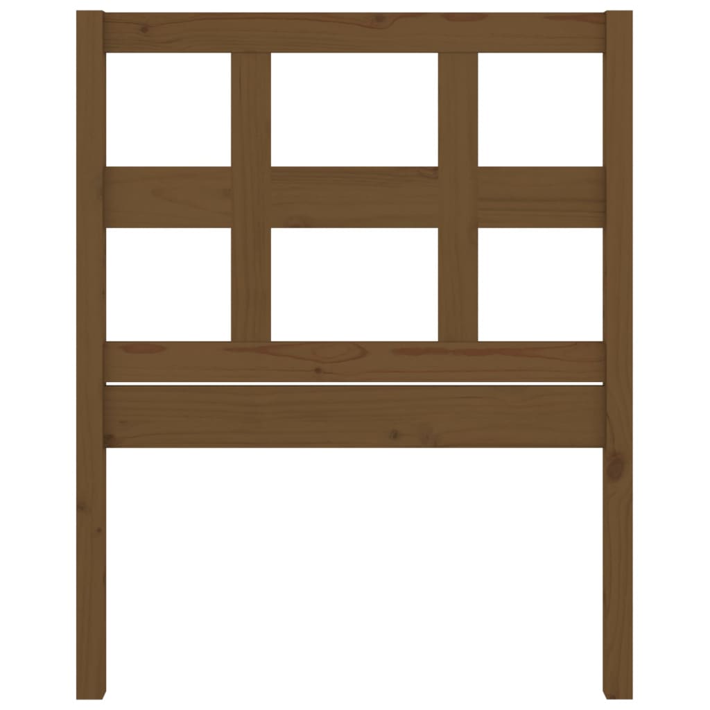 vidaXL Κεφαλάρι Κρεβατιού Μελί 80,5 x 4 x 100 εκ. Μασίφ Ξύλο Πεύκου