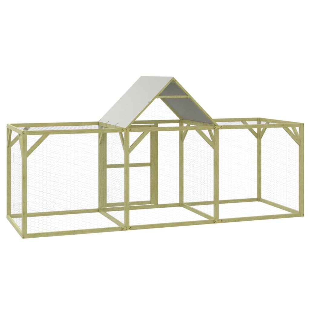 vidaXL Κοτέτσι 300x100x150 εκ. από Μασίφ Εμποτισμένο Ξύλο Πεύκου