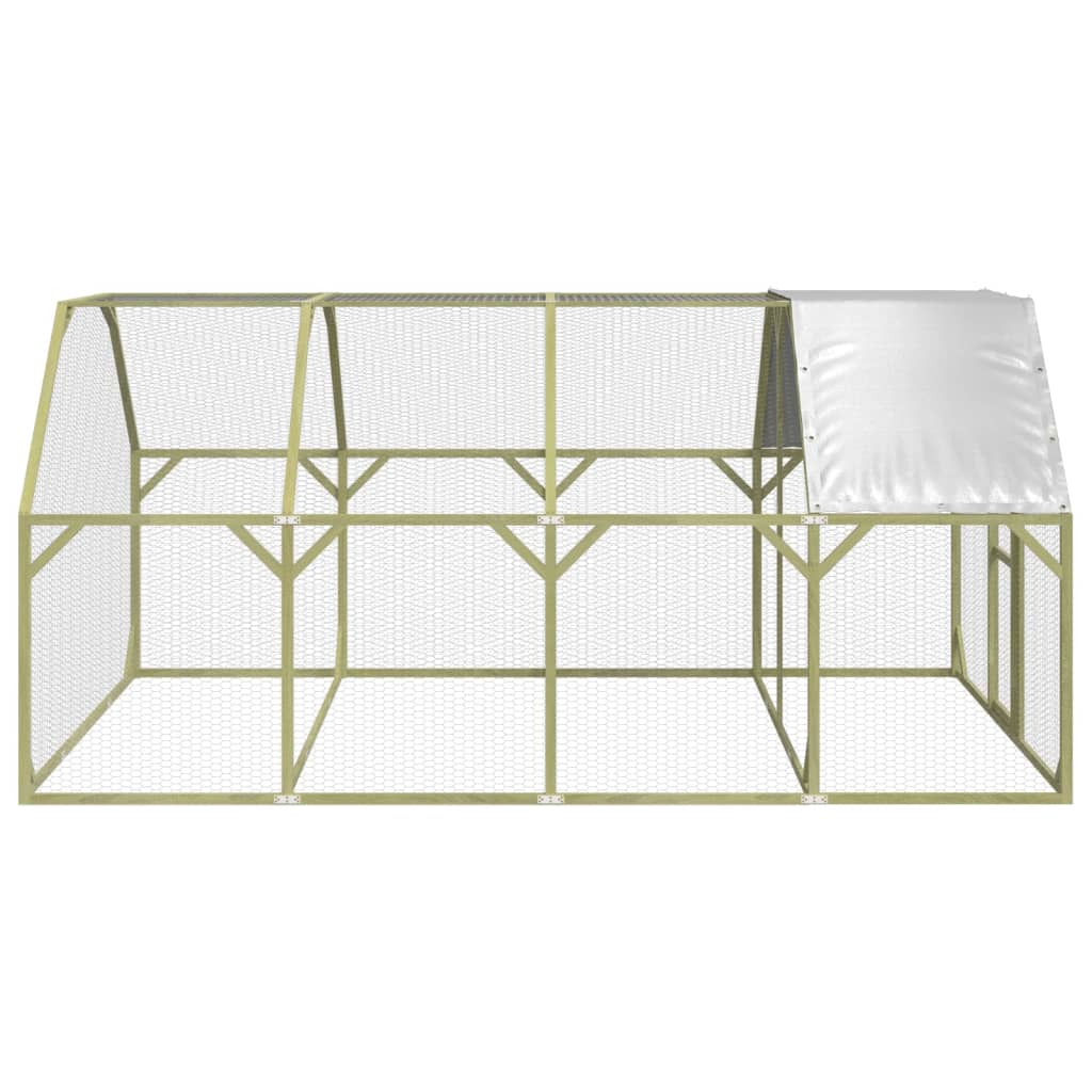 vidaXL Κοτέτσι 268x400x190 εκ. από Μασίφ Εμποτισμένο Ξύλο Πεύκου