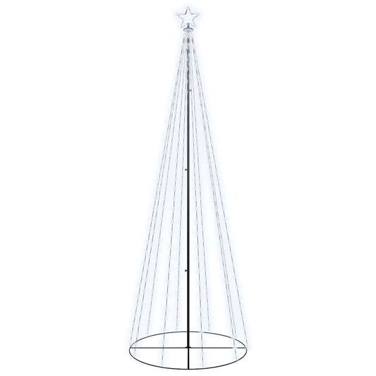 vidaXL Χριστουγεννιάτικο Δέντρο Κώνος 310 LED Ψυχρό Λευκό 100x300 εκ.