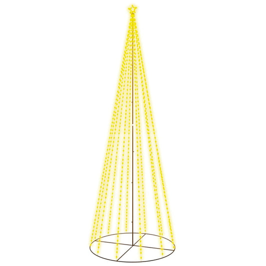 vidaXL Χριστουγεννιάτικο Δέντρο Κώνος 732 LED Θερμό Λευκό 160x500 εκ.