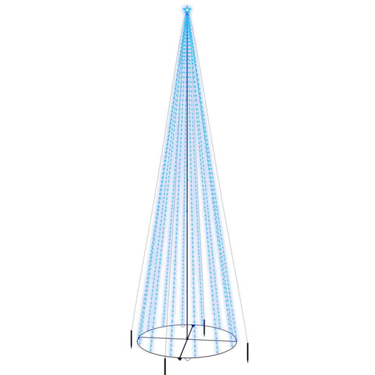 vidaXL Χριστουγεννιάτικο Δέντρο Κώνος 1134 LED Μπλε 230 x 800 εκ.