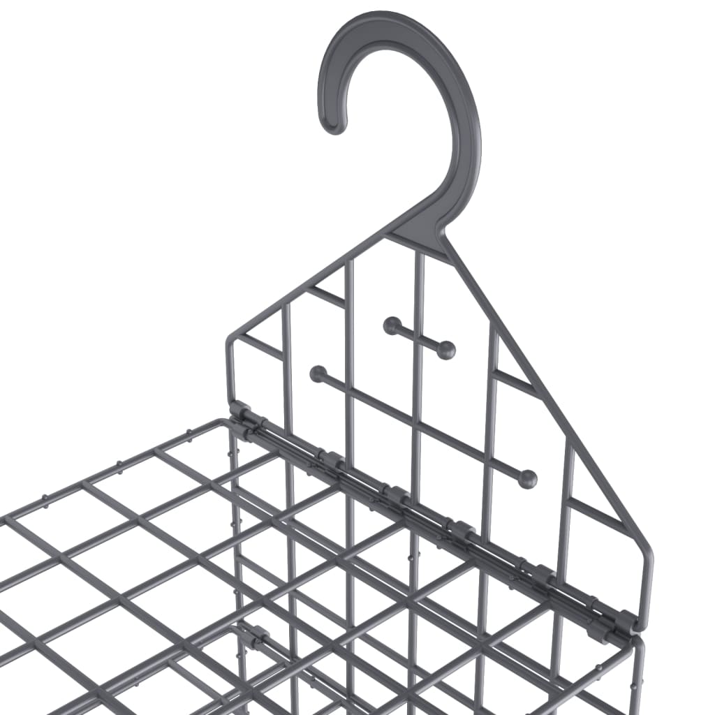 vidaXL Κρεμαστές Θήκες Ρούχων Ντουλάπας με 7 Ράφια