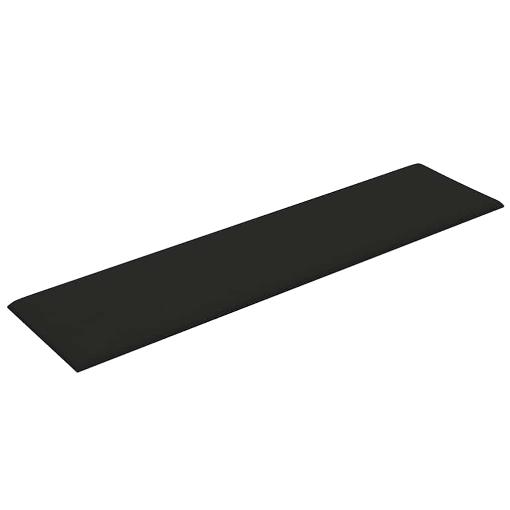 vidaXL Πάνελ Τοίχου 12 τεμ. Μαύρα 60x15 εκ. 1,08 μ² Υφασμάτινα