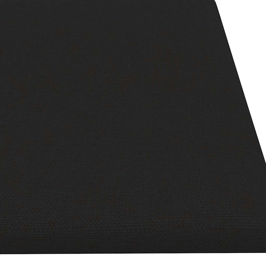 vidaXL Πάνελ Τοίχου 12 τεμ. Μαύρα 60x15 εκ. 1,08 μ² Υφασμάτινα