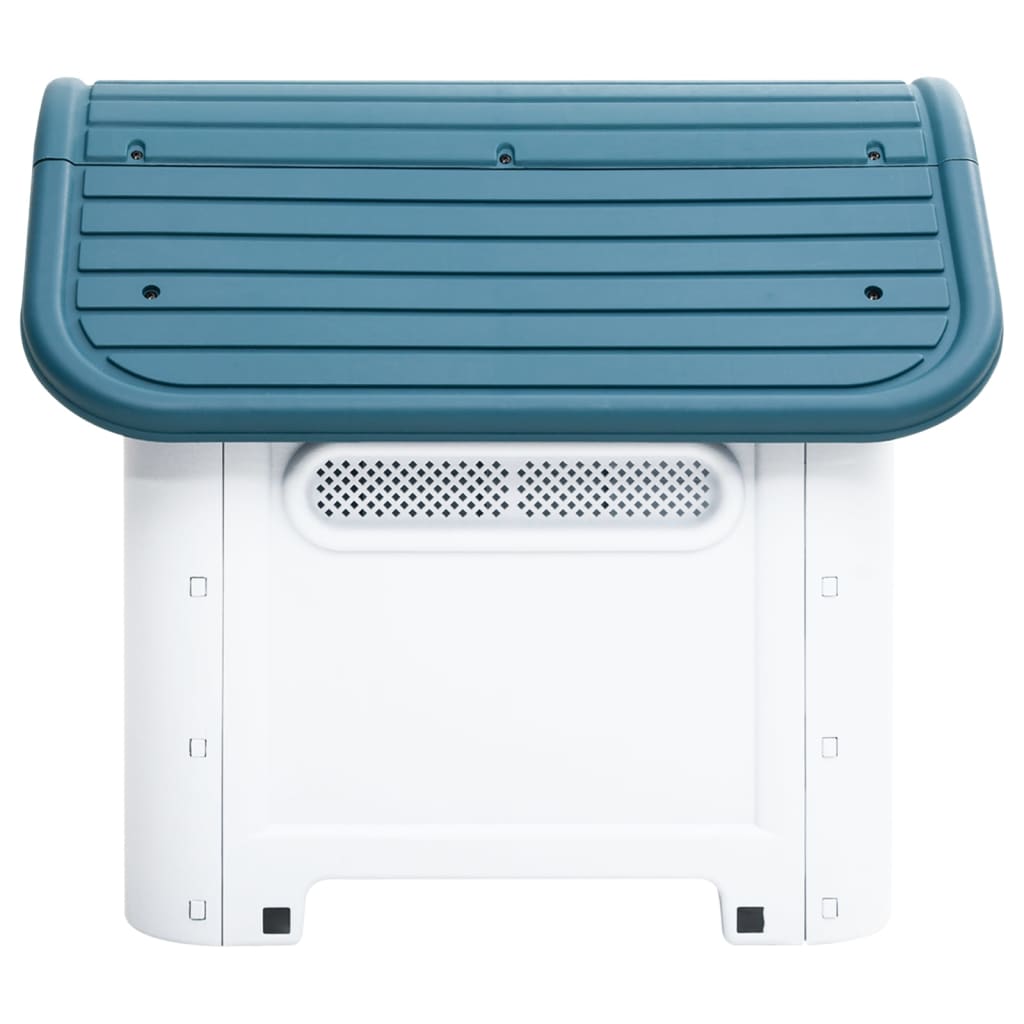 vidaXL Σπιτάκι Σκύλου Μπλε 59 x 75 x 66 εκ. από Πολυπροπυλένιο