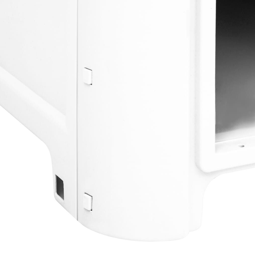 vidaXL Σπιτάκι Σκύλου Γκρι 59 x 75 x 66 εκ. από Πολυπροπυλένιο