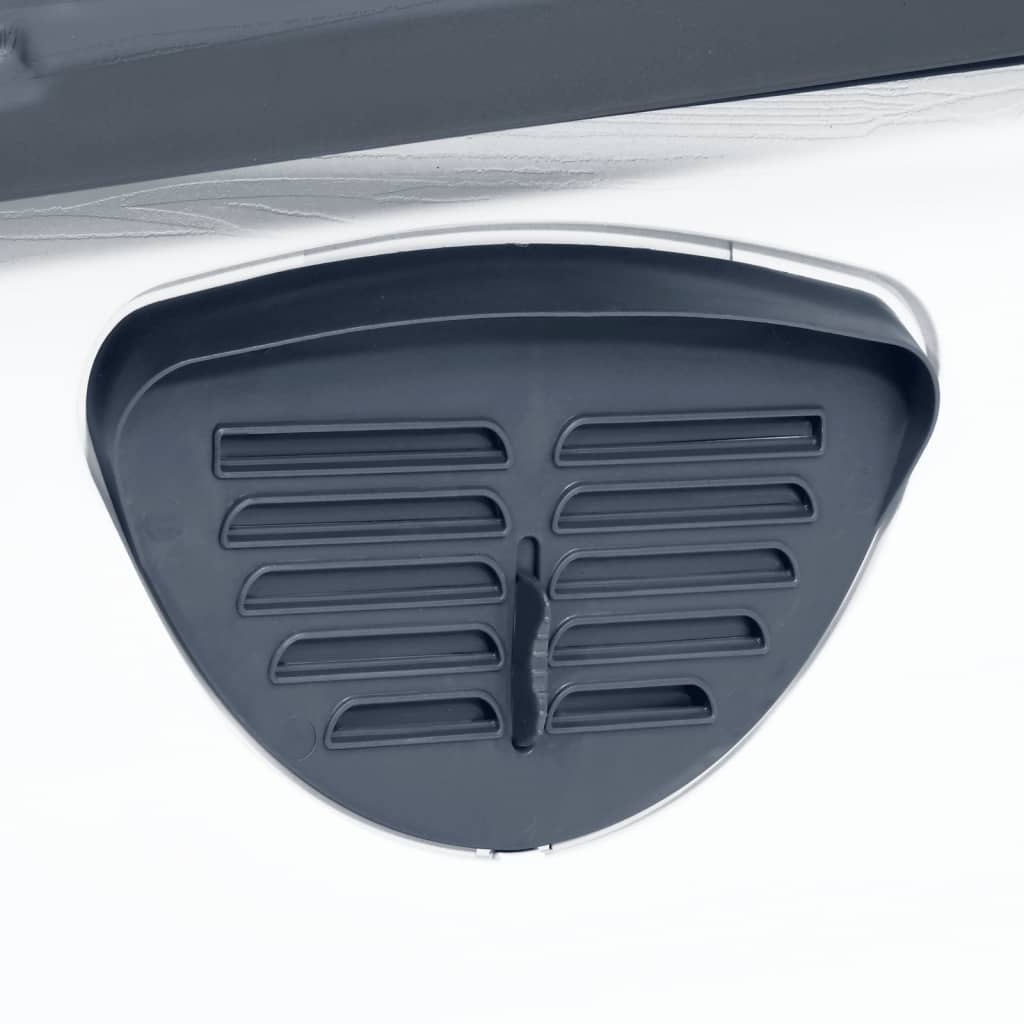 vidaXL Σπιτάκι Σκύλου Γκρι 90,5 x 68 x 66 εκ. από Πολυπροπυλένιο