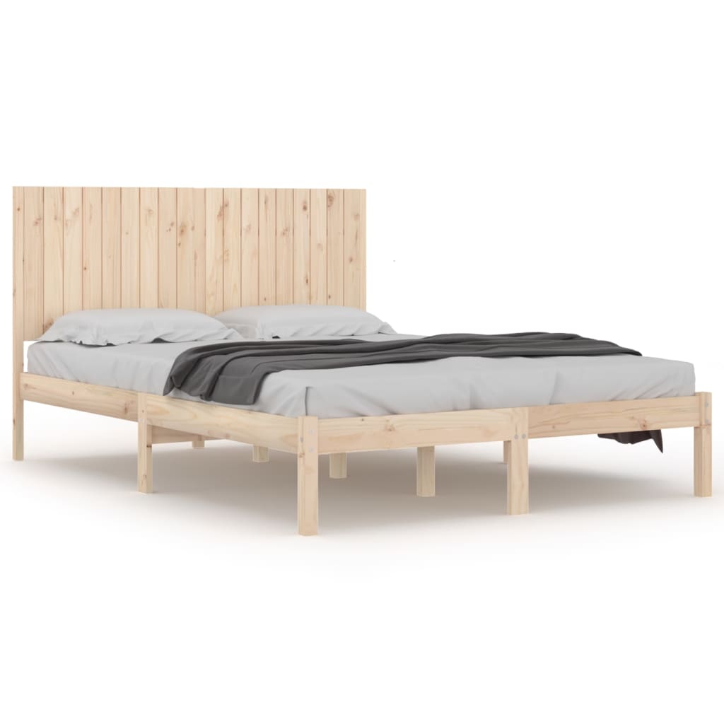 vidaXL Πλαίσιο Κρεβατιού 180 x 200 εκ. Μασίφ Ξύλο Super King Size