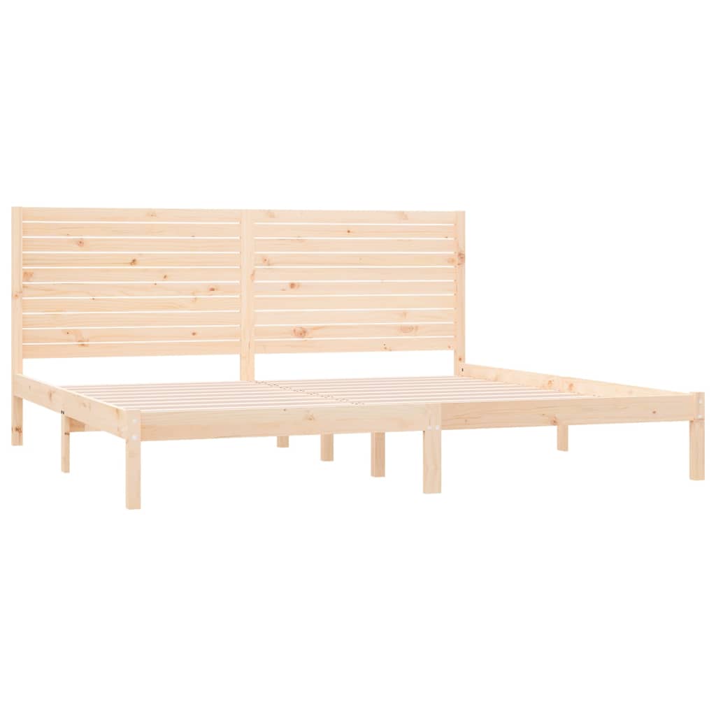 vidaXL Πλαίσιο Κρεβατιού 180 x 200 εκ. Μασίφ Ξύλο Super King Size
