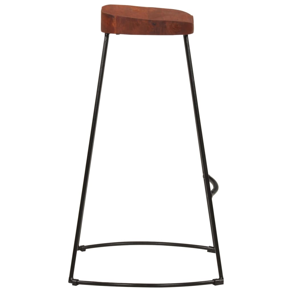 vidaXL Σκαμπό Μπαρ Gavin 2 τεμ. 50x40x78 εκ. από Μασίφ Ξύλο Μάνγκο