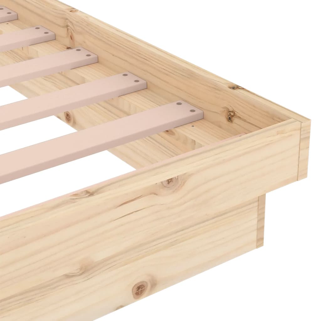 vidaXL Πλαίσιο Κρεβατιού 180 x 200 εκ. Μασίφ Ξύλο Super King Size