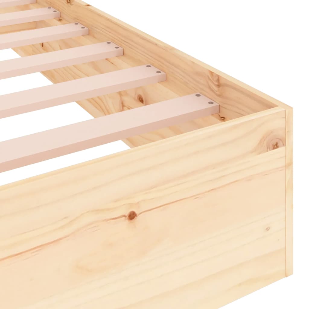 vidaXL Πλαίσιο Κρεβατιού 180 x 200 εκ. Μασίφ Ξύλο Super King Size