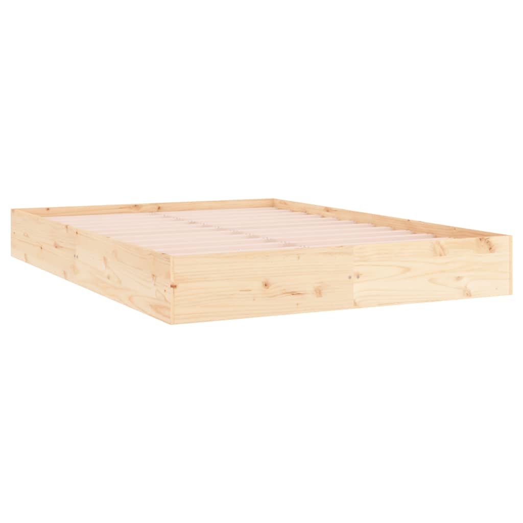 vidaXL Πλαίσιο Κρεβατιού 150 x 200 εκ. Μασίφ Ξύλο King Size