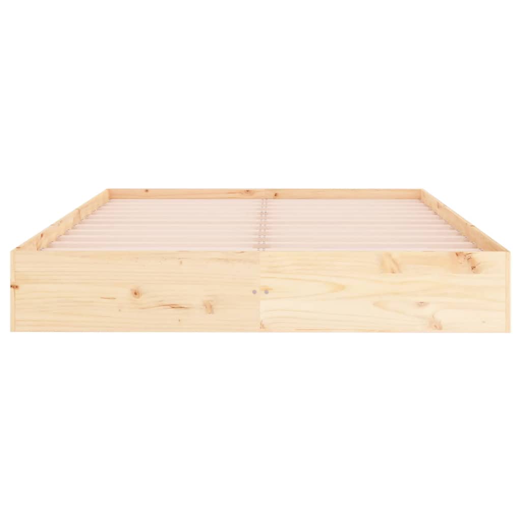 vidaXL Πλαίσιο Κρεβατιού 150 x 200 εκ. Μασίφ Ξύλο King Size
