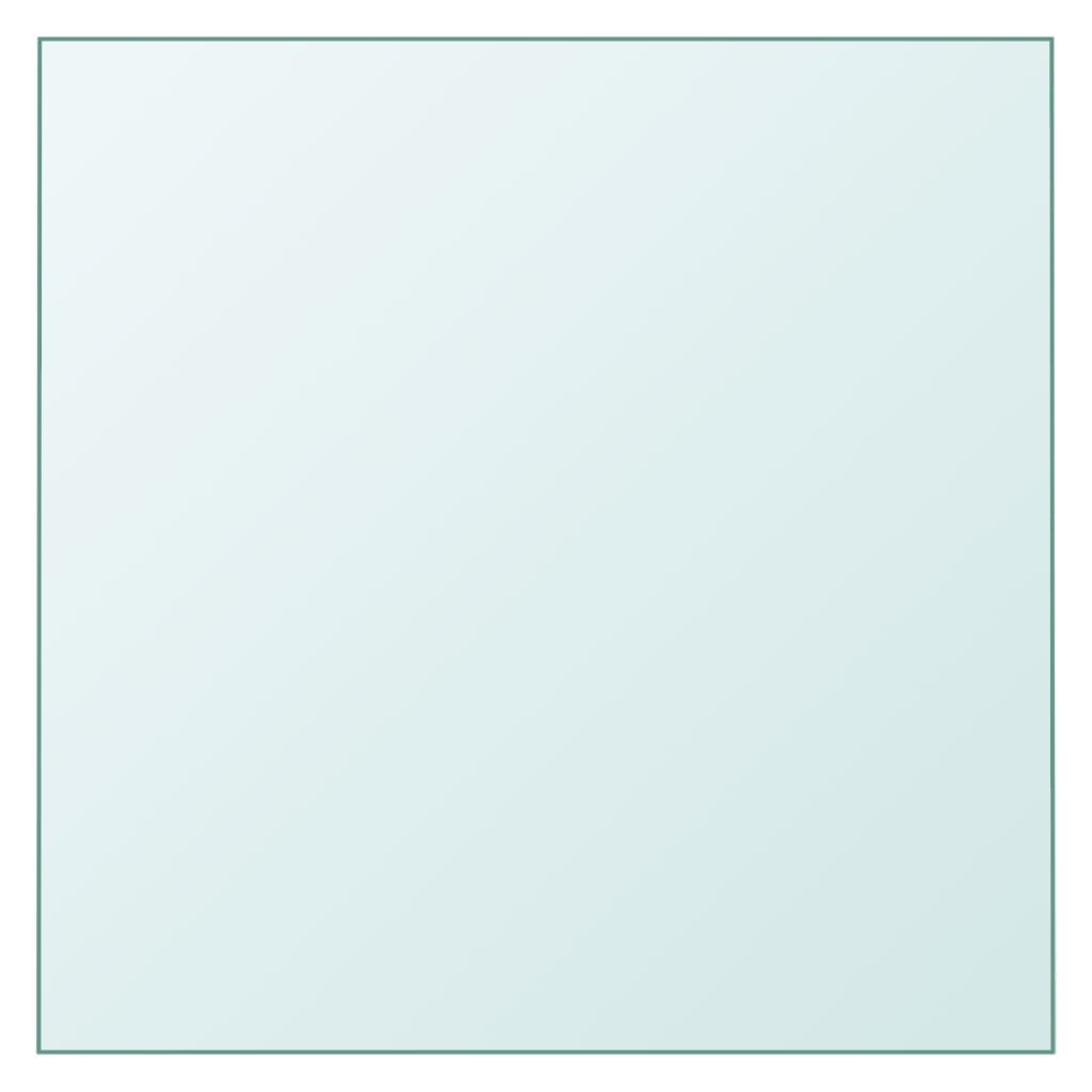 vidaXL Επιφάνεια Τραπεζιού Διαφανής 60 x 60 εκ. από Ψημένο Γυαλί